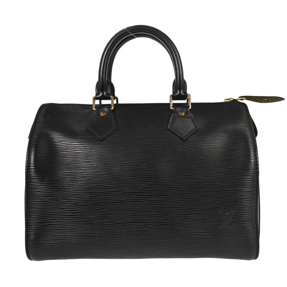 Louis Vuitton Speedy Epi Leather Black Leather Handbag